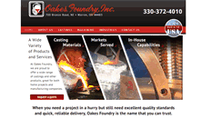 Desktop Screenshot of oakesfoundry.com